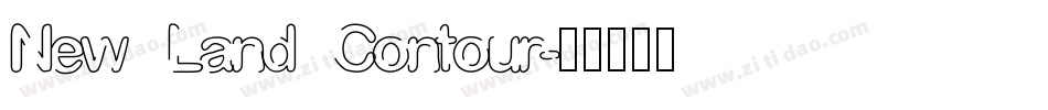 New Land Contour字体转换